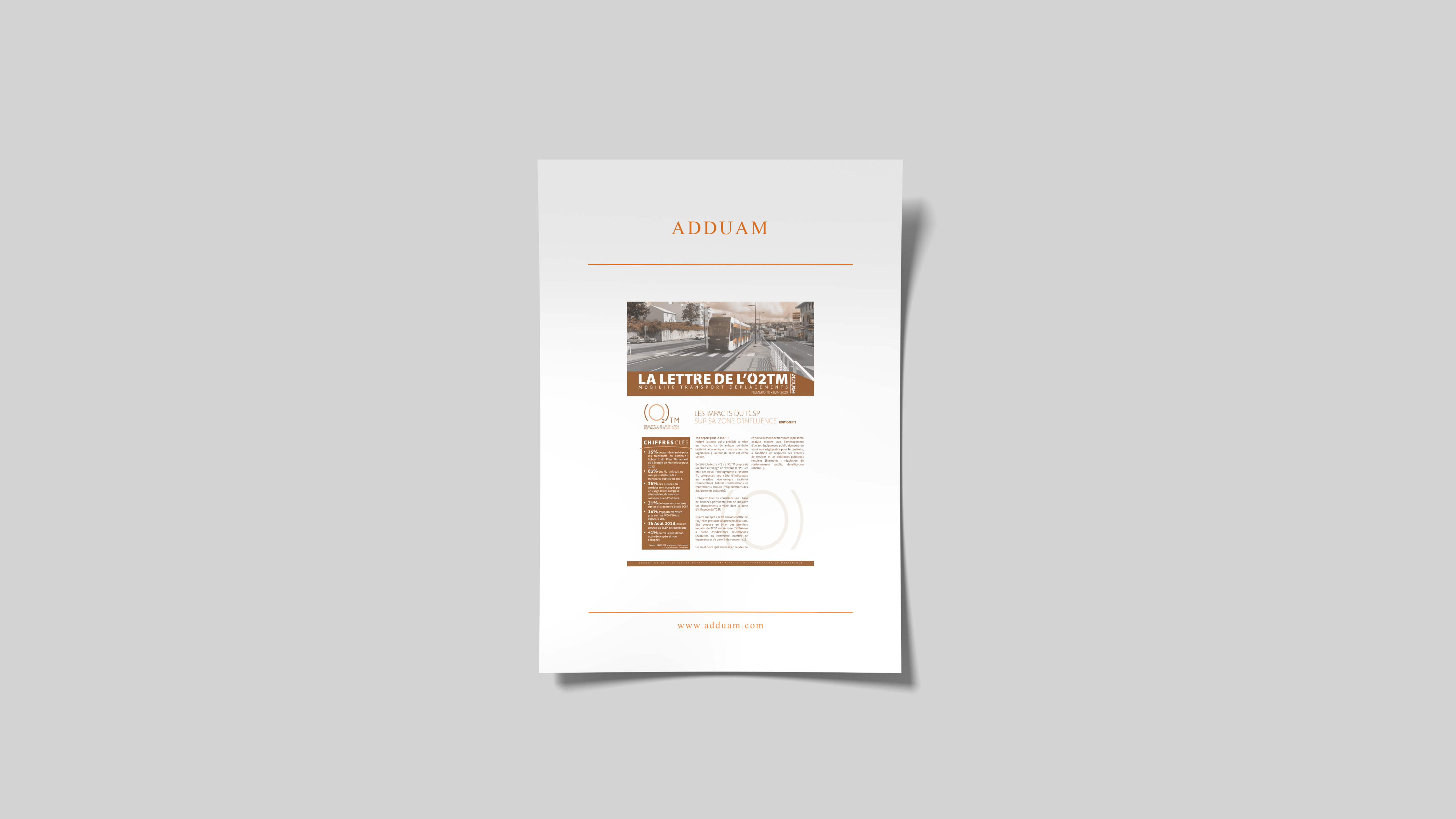 La lettre de l'O2TM : Les impacts du TCSP sur sa zone d'influence